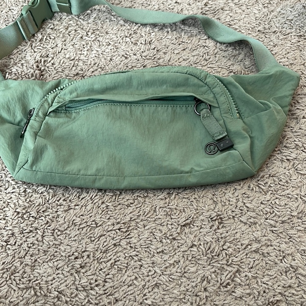Sage green lululemon belt bag